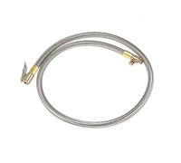 X AUTOHAUX 80cm 31" Flexible Stainless Steel Tire Valve Connect Pipe