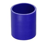X AUTOHAUX 80mm/3.15" ID 100mm 3.94" Length 0 Degree Silicone Straight Coupler Hose 4-Ply Reinforced 5mm Thick Straight Silicone Hose Coupler Turbo Intercooler Pipe Universal Blue 1PC