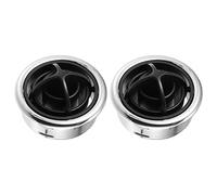 X AUTOHAUX 86mm OD RV Car A/C Air Conditioning Outlet Vent - 2 Pcs Silver Tone