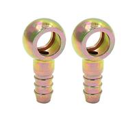 X AUTOHAUX 8mm ID Hose Barb 12mm Banjo Fitting for Motorbike Car Fuel Line 2pcs