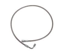 X AUTOHAUX AN3 Car Turbo Oil Feed Line 90° to Straight Hose End, 30" Universal