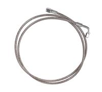 X AUTOHAUX AN3 Car Turbo Oil Feed Line 90° to Straight Hose End, 60" Universal