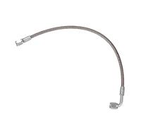 X AUTOHAUX AN3 Turbo Oil Feed Line 90 Degree to Straight Hose End 15"
