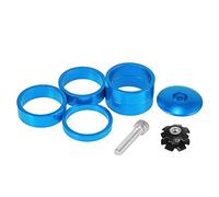 X AUTOHAUX Bicycle Carbon Fiber Headset Spacer 28.6mm Fit for 11/8 in Blue 1set