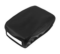 X AUTOHAUX Black Car Armrest Box Protector Cover Pad Replacement Black Stitches