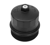 X AUTOHAUX Black Oil Filter Cap Cover 11427521353 Replacement for BMW E60 E63 E64 E65 E66 E53 E70 X5