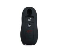 X AUTOHAUX Black Silicone Keyless Entry Car Remote Key Fob Case Cover Protector for Porsche Macan Panamera Cayenne 911 718