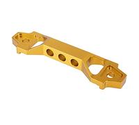 X AUTOHAUX Car Battery Clamp Aluminum Alloy Car Battery Fixed Bracket Gold Tone