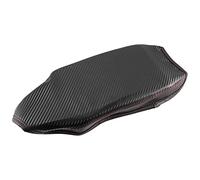 X AUTOHAUX Car Center Console Armrest Box Cover for BMW F30 Red Stitches Black