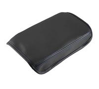 X AUTOHAUX Car Center Console Armrest Cover Pad for Hyundai Blue Stitches Black