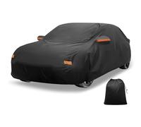 X AUTOHAUX Car Cover for Subaru WRX Sedan - Outdoor Waterproof Sun Rain Snow Hail Protection with Left Side Zipper - 210D-PU Material