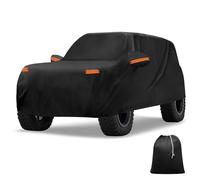 X AUTOHAUX Car Cover Outdoor Waterproof Sun Rain Snow Hail Protection with Left Side Zipper Aluminum Film for Ford Bronco