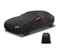 X AUTOHAUX Car Cover Outdoor Waterproof Sun Rain Snow Hail Protection with Left Side Zipper Aluminum Film for Genesis G80