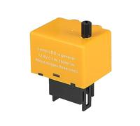 X AUTOHAUX Car Electronic LED Flasher Relay Fix, 8 Pin Speed Adjustable Yellow
