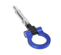 X AUTOHAUX Car Front Bumper Trailer Ring Eye Towing Tow Hook Screw for Volkswagen Golf GTI 2015-2019 Blue Aluminum Alloy