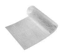 X AUTOHAUX Car Grill Mesh 40"x13" 12x6mm Rhombic for SUV Silver