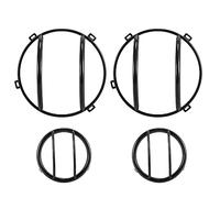 X AUTOHAUX Car Headlight Turn Signal Grill Guard Protector Cover Kit Black