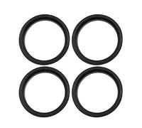 X AUTOHAUX Car Hub Centric Rings Wheel Bore Center 57.1mm ID to 66.6mm OD - 4pcs Black Plastic