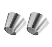 X AUTOHAUX Car Mandrel Exhaust Bend Elbow Pipe for Car 2.5" OD to 4" OD | 2 Pcs Stainless Steel, Universal, Car Exhaust Pipe Adapter Reducer Connector