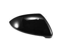 X AUTOHAUX Car Rear View Right Side Mirror Cover Cap Replacement Gloss Black for Volkswagen GOLF MK7 E-GOLF Mirror Guard Covers Exterior Decoration Trims