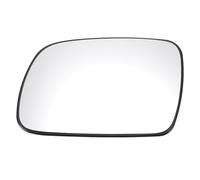 X AUTOHAUX Car Rearview Left Side Mirror Glass Replacement W/Backing Plate Convex Non-heated White Glass for Peugeot 307 2001-2009