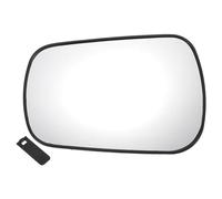 X AUTOHAUX Car Rearview Left Side Mirror Glass Replacement W/Backing Plate Non-heated White Glass for Ford Fiesta 2002-2005