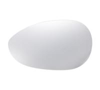 X AUTOHAUX Car Rearview Left Side Mirror Glass Replacement W/Backing Plate Non-heated White Glass for Fiat 500 500c 2007-2023