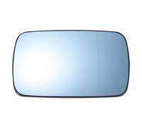 X AUTOHAUX Car Rearview Right Side Mirror Glass Replacement W/Backing Plate Heated Blue Glass for BMW 3 Series E30 E36 1982-2000