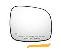 X AUTOHAUX Car Rearview Right Side Mirror Glass Replacement W/Backing Plate Heated White Glass for CHRYSLER TOWN & COUNTRY for DODGE GRAND CARAVAN for RAM C/V