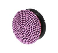 X AUTOHAUX Car Start Stop Engine Button Cover Pink Rhinestone Anti Scratch