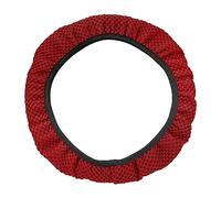 X AUTOHAUX Car Steering Wheel Cover Protector Ice Silk Wheel Protector Red