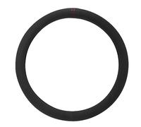 X AUTOHAUX Car Steering Wheel Cover Suede Red Style Universal 38cm Diameter