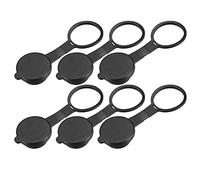 X AUTOHAUX Cigarette Lighter Plug Cover Cigarette Lighter Socket Cap Black 6pcs