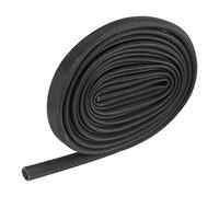 X AUTOHAUX Fiberglass Heat Wire Shield Sleeve Heat High Temp Shield Adjustable Heat Shield 10ft 8mm 3/8" Black for Car Wire Protection