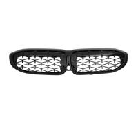 X AUTOHAUX Front Hood Bumper Grille Grill for BMW 330i 330e M340i XDrive G20 No.51138072085 Front Bumper Kidney Grille Grill Diamond Star Gloss Black