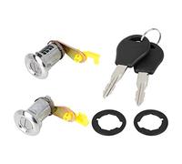 X AUTOHAUX Front Left Right Door Lock Cylinder with 2 Keys for Nissan MKII 1992-2003