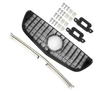 X AUTOHAUX Front Upper Hood Bumper Grille Grill for Mercedes-Benz VITO-Class W477 14-19 Front Upper Bumper Kidney Grille Grill Glossy Black