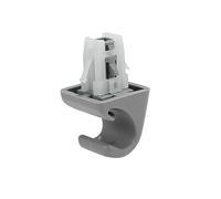 X AUTOHAUX Gray Car Plastic Sun Visor Hook Clip Bracket Retainer 74348-33040