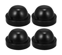 X AUTOHAUX Headlight Dust Cover 100mm Rubber Housing Seal Cap for HID LED 4pcs
