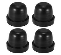 X AUTOHAUX Headlight Dust Cover 60mm Rubber Housing Seal Cap for HID LED 4pcs