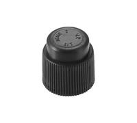 X AUTOHAUX ID 0.40" Automotive Air Conditioner Valve Caps for Car AC System | 1pcs, Air valve cap dust seal cover kit, ABS Plastic Black, Air conditioning repairing