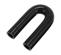 X AUTOHAUX ID 3/4" 19mm 180 Degree U Bend Shape Silicone Elbow Coupler Hose Blue Car Coolant Tube Universal 4-Ply Reinforced Rubber Tubing Intake Boots