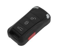 X AUTOHAUX Key Shell Case Keyless Entry Remote Key Fob Replacement Case for Porsche Cayenne 2005-2006 for Porsche Cayenne 2008-2011 4 Buttons KR55WK45022