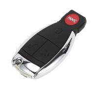 X AUTOHAUX Key Shell Case Keyless Entry Remote Key Fob Replacement for Mercedes C300 E350 E550 ML350 for AMG GL450 S550 E320 ml CL SL SLK GLK 08-11 4 Buttons