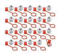 X AUTOHAUX M10 Straight Grease Nipple Fitting W/Dust Cap for Auto 20 Set