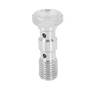 X AUTOHAUX M10x1.25 Metric Thread Double Banjo Bolt Brake Fitting Adapter