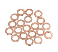 X AUTOHAUX M11 x 18mm x 1mm Copper Washers Flat Sealing Gaskets 20pcs | Car sealing rings, Flat washers