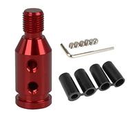 X AUTOHAUX M12 x 1.25 Car Universal Red Gear Shift Knob Adapter for Non Threade