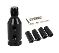 X AUTOHAUX M12 X 1.25 Gear Shift Knob Adapter for Non Threaded Shifter | Black, Universal, Car