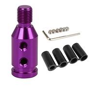 X AUTOHAUX M12x1.25 Purple Gear Shift Knob Adapter for Non Threaded Shifter | Universal Car Shift Knob Adapter, Aluminum Alloy, 1 Pcs